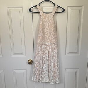 City Triangles Cream Sleeveless Dress